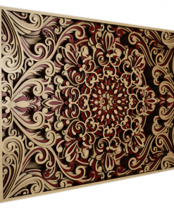 Tablou mandala din lemn Armonie 50x35cm 1
